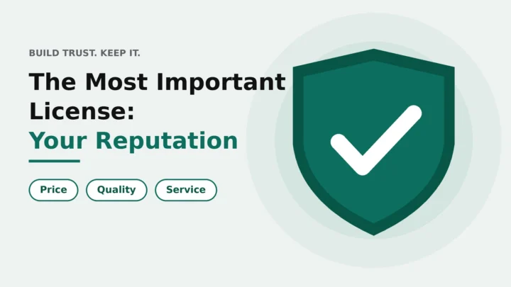 The Most Important License: Your Reputation (and How to Build It)
